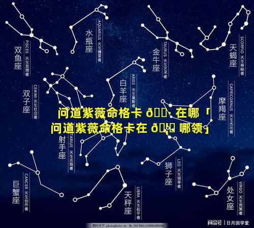 问道紫薇命格卡 🌷 在哪「问道紫薇命格卡在 🦈 哪领」